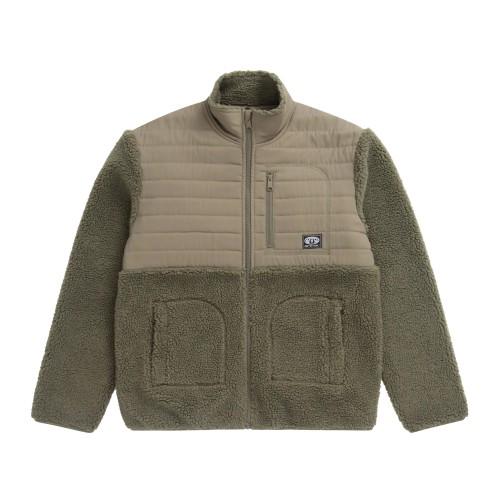 Animal Jaqueta masculina de lã reciclada Hennie Borg XS caqui/verde