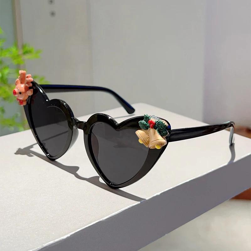 

KAMMPT Fashion DIY Cartoon Christmas Shades Women s Original Brand Design Party Gifts Sunglasses Trendy Rave Props Sun Glasses as picture shows