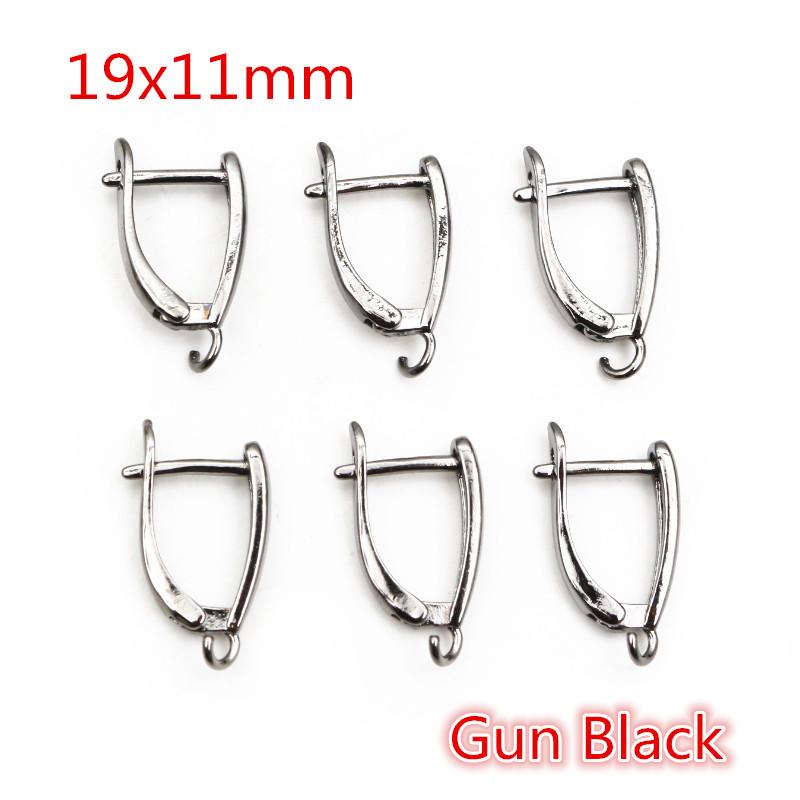 10pcs 2-Styles French Earring Hooks Lever Back Open Loop Setting for DIY Earring Clips Clasp Jewelry Making Accessories Findings