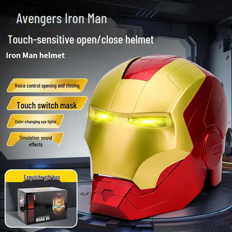 Κράνος Iron Man MK5 με Φωνητικό Έλεγχο, Αυτόματο Άνοιγμα, Φωτεινά Χαρακτηριστικά & Μοντέλο Χεριού Cosplay Props