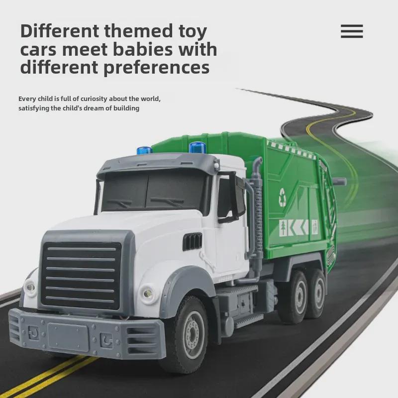 Set de jucării multifuncțional cu telecomandă, basculantă și betonieră