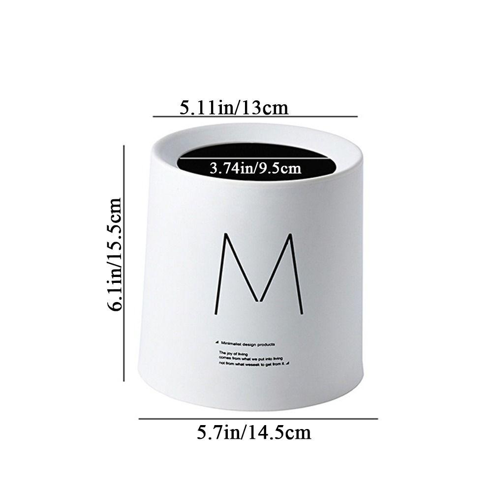 Bucket Nordic Style Desk Organizer Multi-use Garbage Basket Waste Bin Trash Can Desktop Dustbin