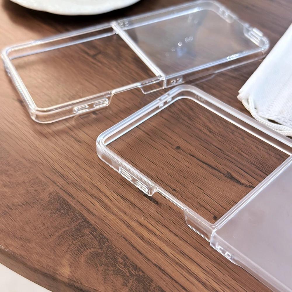 Translucent Matte Ultra Thin Case for Samsung Galaxy Z Flip 7 6  4 3 Flip7 Flip6 Shockproof Hard PC Clear Slim Cover
