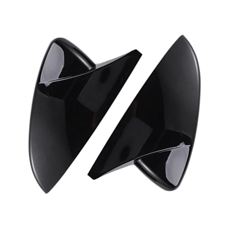 

Глянцевая черная накладка на зеркало заднего вида с рисунком под углеволокно для Axela