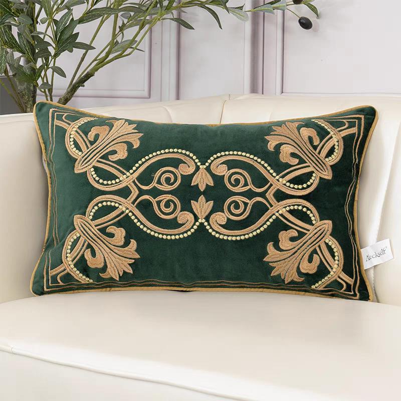 Soft Flannel Pillow Case Exquisite Hand-Embroidered Pillowcases Cushion Cover For Adult Children Home Decorative Throw Pillows