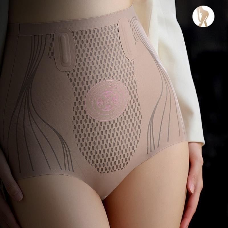 Chilot modelator pentru femei din mătase de gheață, cu efect de ridicare a șoldurilor, talie înaltă, tip corset, fără cusături, modelator de corp, centură abdominală, ridicare fese, slăbire talie, chiloți