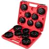Oil Filter Socket Set Cup Socket Tool Set 15PCS Oil Filter Cap Wrench