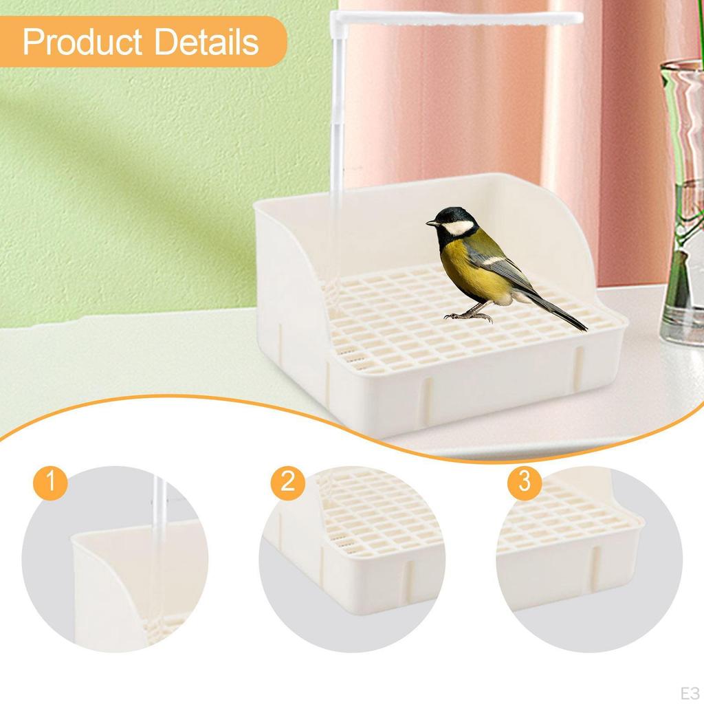 Automatická ptačí koupel s cirkulující vodou Vnitřní Snadná instalace Sprcha Koupel pro papoušky pro střední