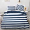 Home Striped King Size Duvet Cover Sets 2Pcs, Soft Microfiber Reversible Striped Duvet Cover King Size With Pillowcases 75*50Cm