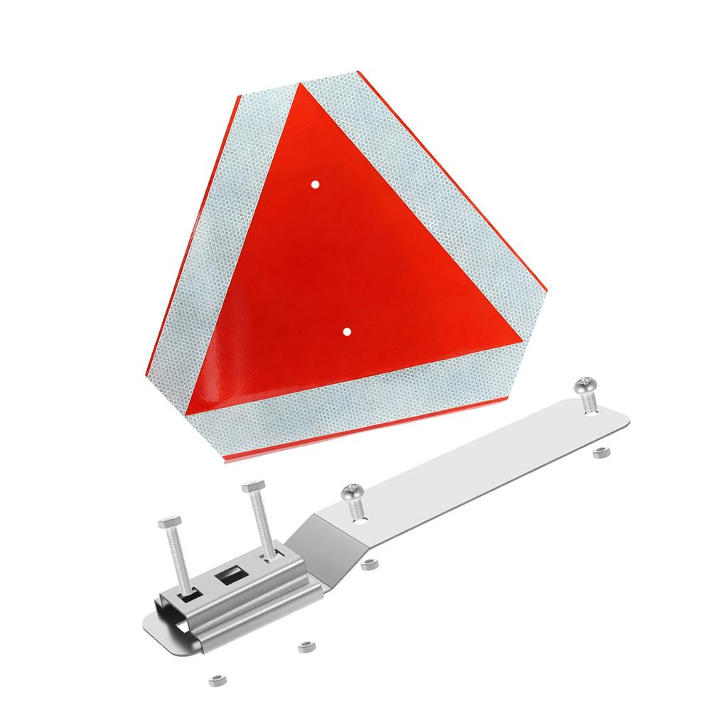 Standard 15,9x13,7 Zoll Schild für langsam fahrende Fahrzeuge und Montagesatz Geeignet für verschiedene Langsamfahr-Anwendungen Konformität