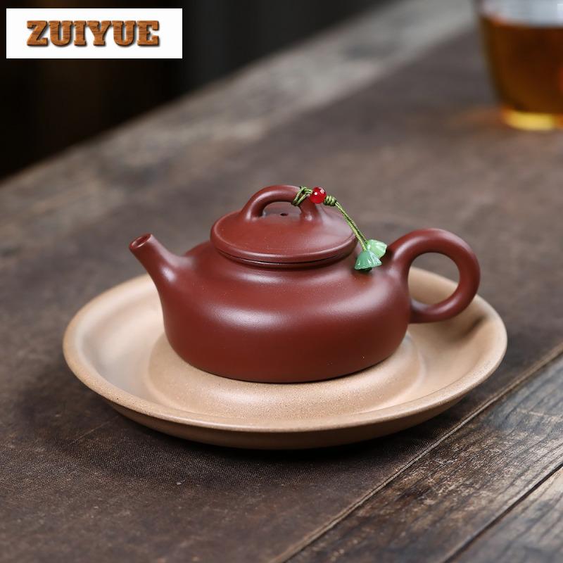 160ml Authentic Yixing Purple Clay Teapots Handmade Hidden Scoop Pot Raw Ore Dahongpao Mud Tea Brewing Kettle Zisha Tea Set Gift