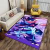 Greninja printed non-slip flannel carpet, machine washable, soft, for living room and bedroom home use