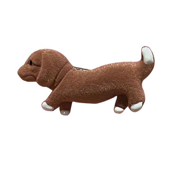 1/2 Stück Mädchen Haarnadel Dackel Hund Dekor Haarspangen Seitenpony Haarnadeln Haarschmuck Neujahrsgeschenk