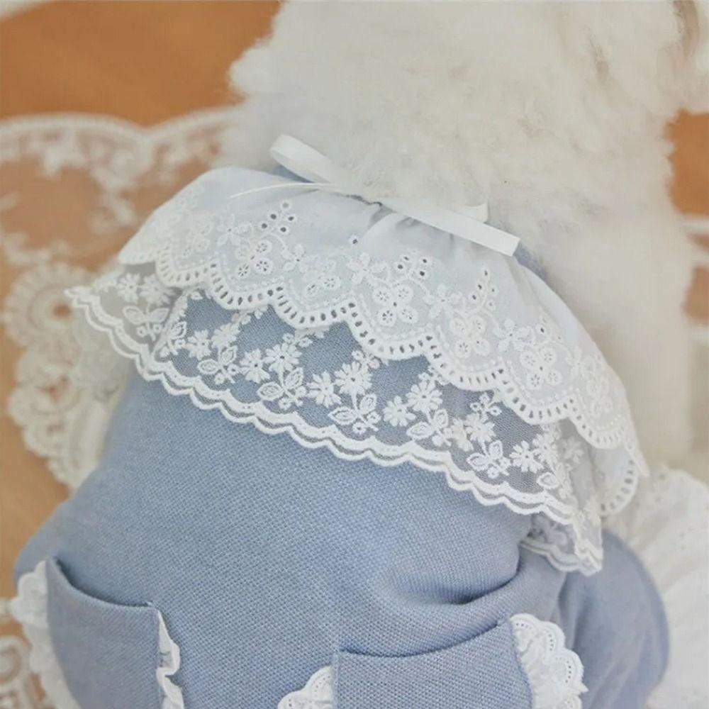 Breathable Pet Overalls Soft Dog Clothes Pet Supplies Pet Lace Jumpsuit  Summer