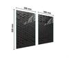 PLACA PROTECTORA DE CRISTAL PARA COCINA 65x52 NEGRA