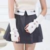Y2k Fingerless Gloves Women Winter Warm Arm Sleeve Knitted Star Decoration Mitten Casual Long Wrist Mittens Punk Gothic Gloves