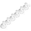 6PCS Strong Vacuum Wall Hook Towel Hook Plastic Self Adhesive Suction Cup for Kitchen Bathroom