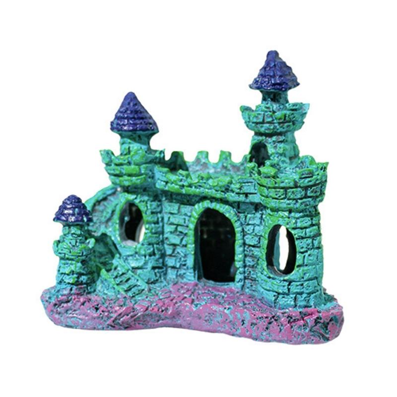 Landscape Artificial Lighthouse Landscape Fish Tanks Castles Decorations for Aquariums Terrarium Shrimp Ornaments