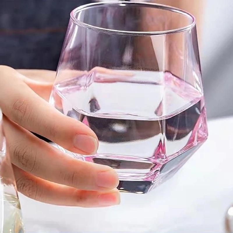 Hexagonal Edge Wine Glasses for Red or White Wine Transparent Cocktail Cup Party Bar Club Champagne Glasses Drinking Tools