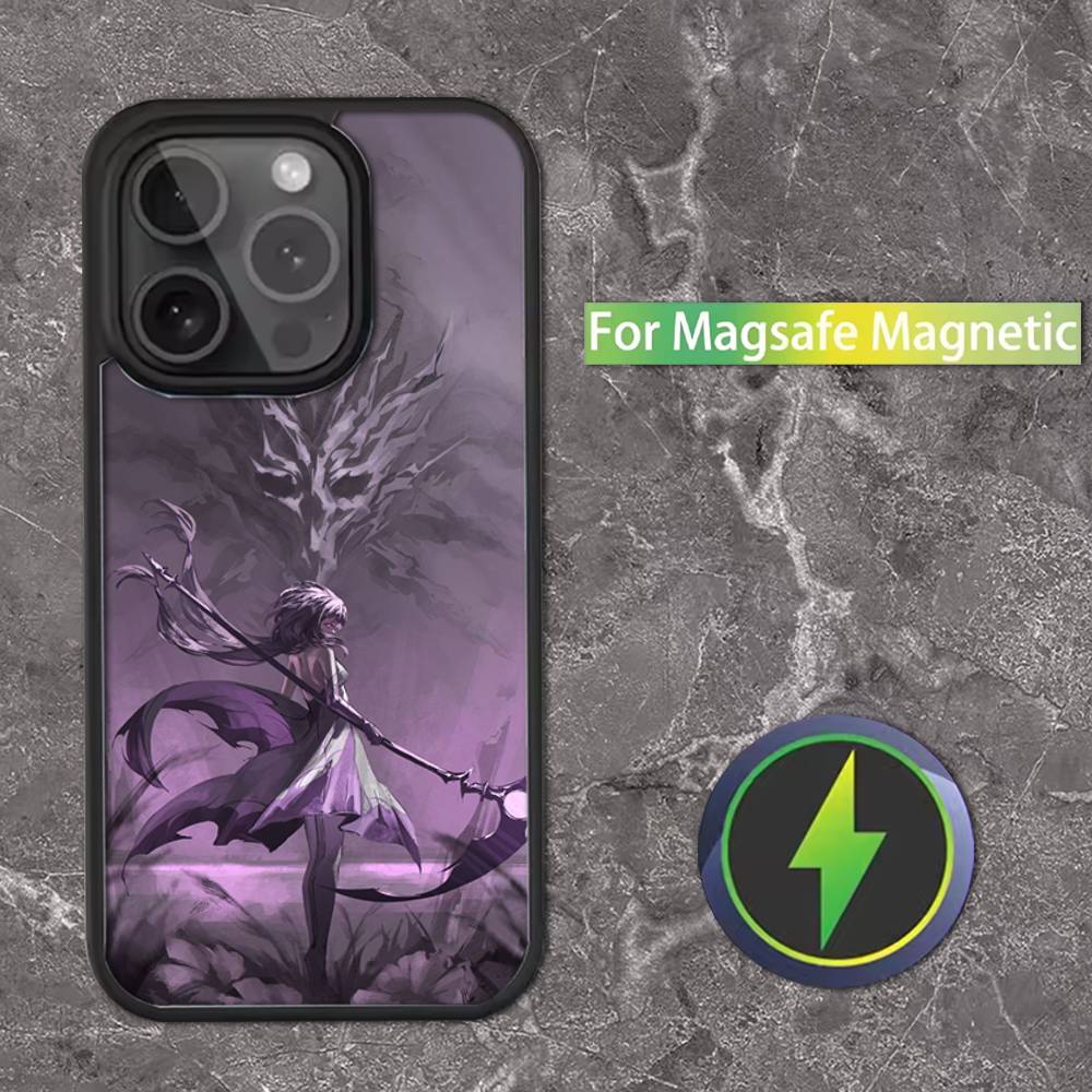 H-Honkai Castorice Star R-Rail Phone Case For iPhone 16,15,14,13,12,11,Pro,Max,Plus,Mini,SE Magsafe Magnetic Wireless Charging