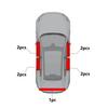 4PCS/5PCS Sport Carbon Fibre Threshold Protection Strip Universal Anti-scratch and Anti-collision Door Decorative Strip Sticker
