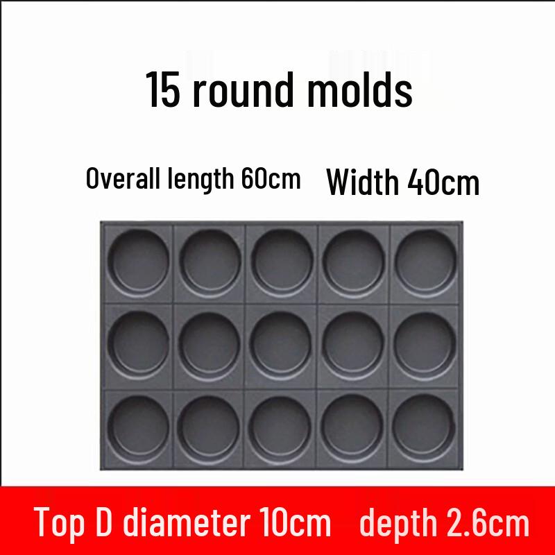 Non-stick 40-Cavity Round Cake Baking Mold