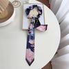 Retro Chinese Headband & Silk Ribbon Scarf: Elegant Horse Racing Decor for Bags & Hair