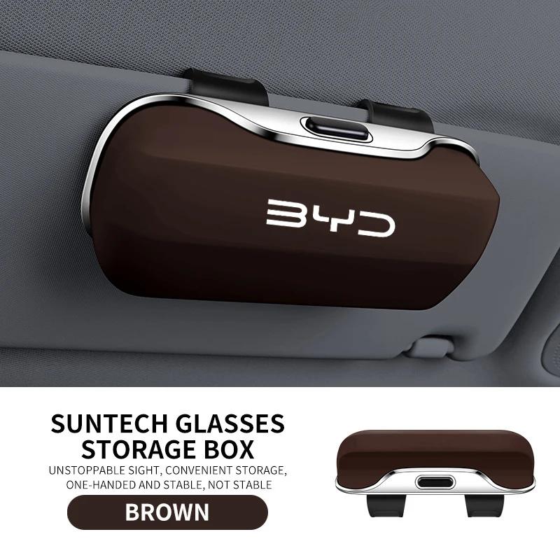 

For BYD Leopard 8 Dolphin Atto 3 Han Seal U Tang Song Yuan Qin Car Visor Sunglasses Glasses Case Glasses Holder Clip Box