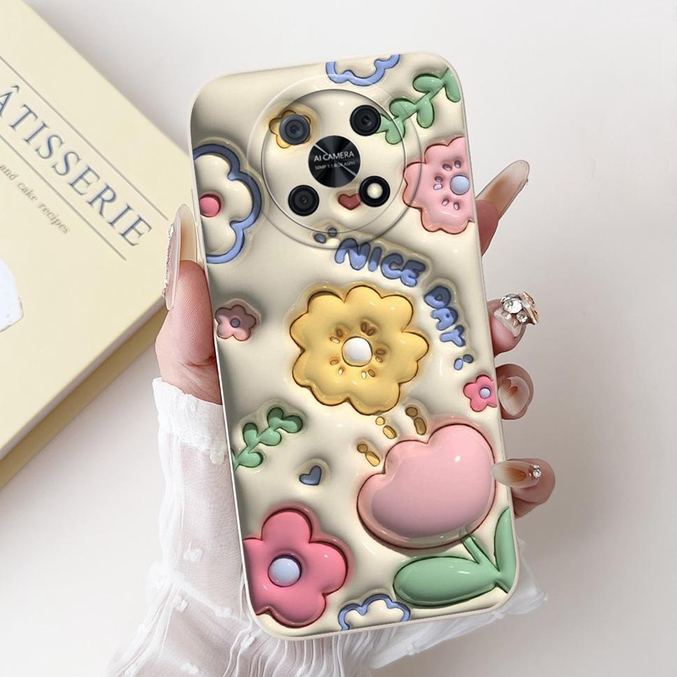 Neues Gehäuse Für Huawei Nova Y90 Hülle Modisches Kaninchen Handyhülle Für Huawei Nova Y90 NovaY90 CTR-LX1 Stoßfeste Weiche Rückseite