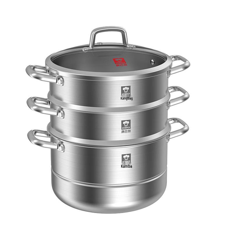 Kambach German Style 304 SS Multi-Layer Steamer Pot