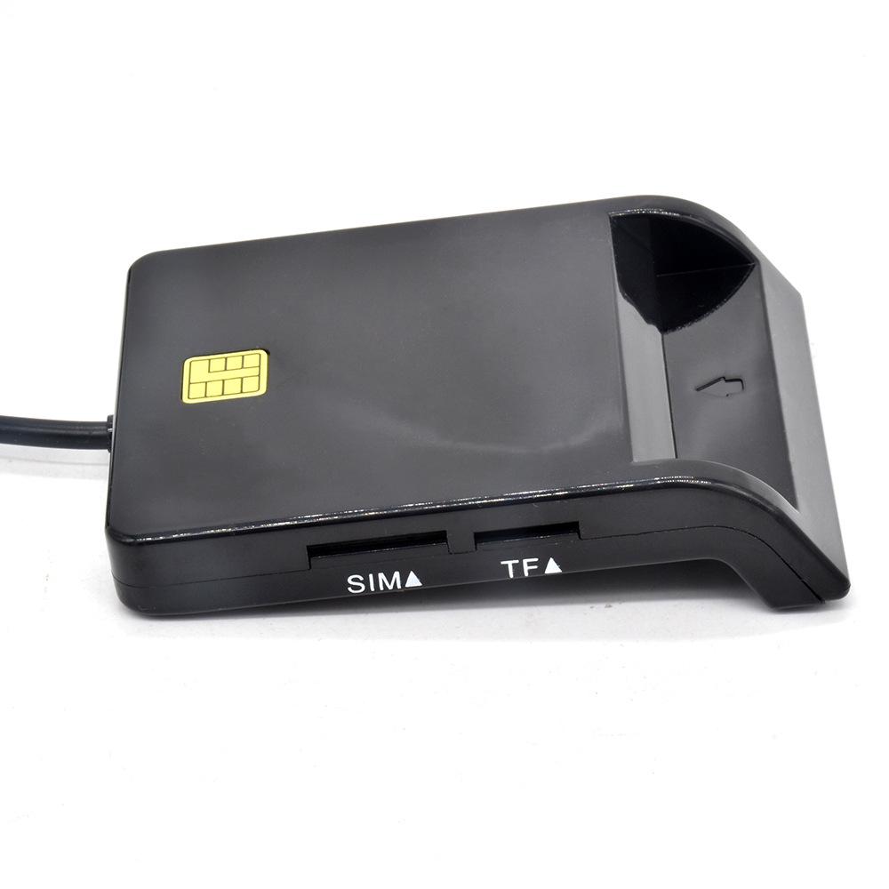 Многофункциональный USB-ридер смарт-карт - Совместим с ATM, ID, SIM, SD, TF, IC-картами