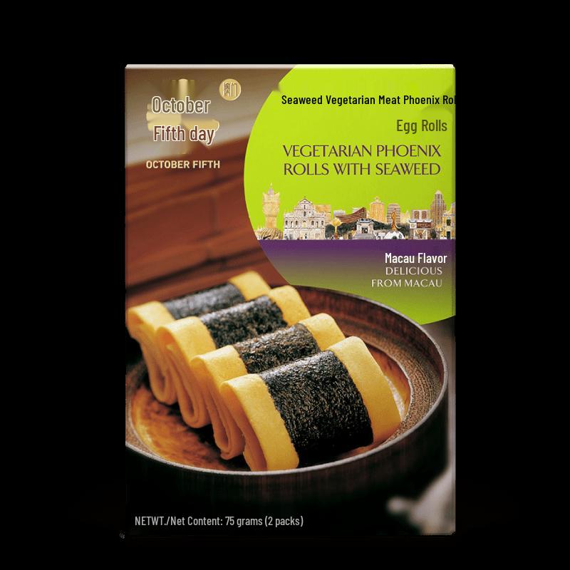 October Fifth Seaweed Vegetarian Phoenix Rolls 5 boxes