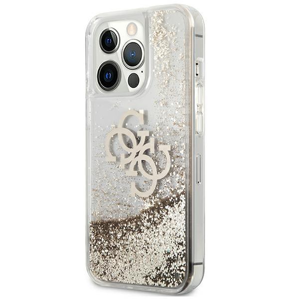 Guess Guhcp13Xlg4Ggo Iphone 13 Pro Max6,7 Złoty/Gold Hardcase 4G Big Liquid Glitter
