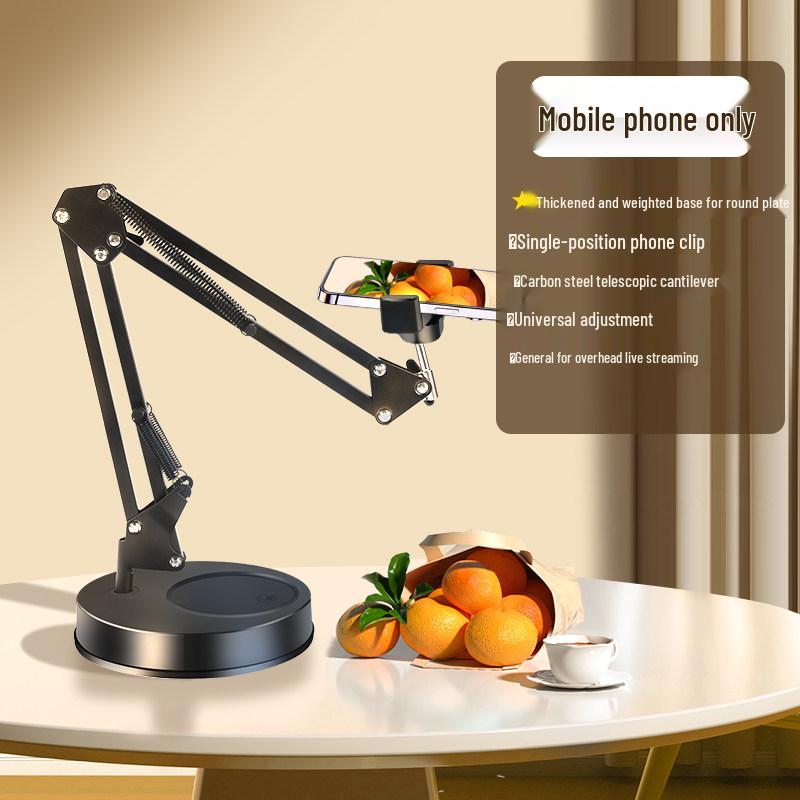 

Pro Overhead Phone Holder: Desktop Tripod for Streaming, Cooking, and Video Recording - Ideal for Online Classes