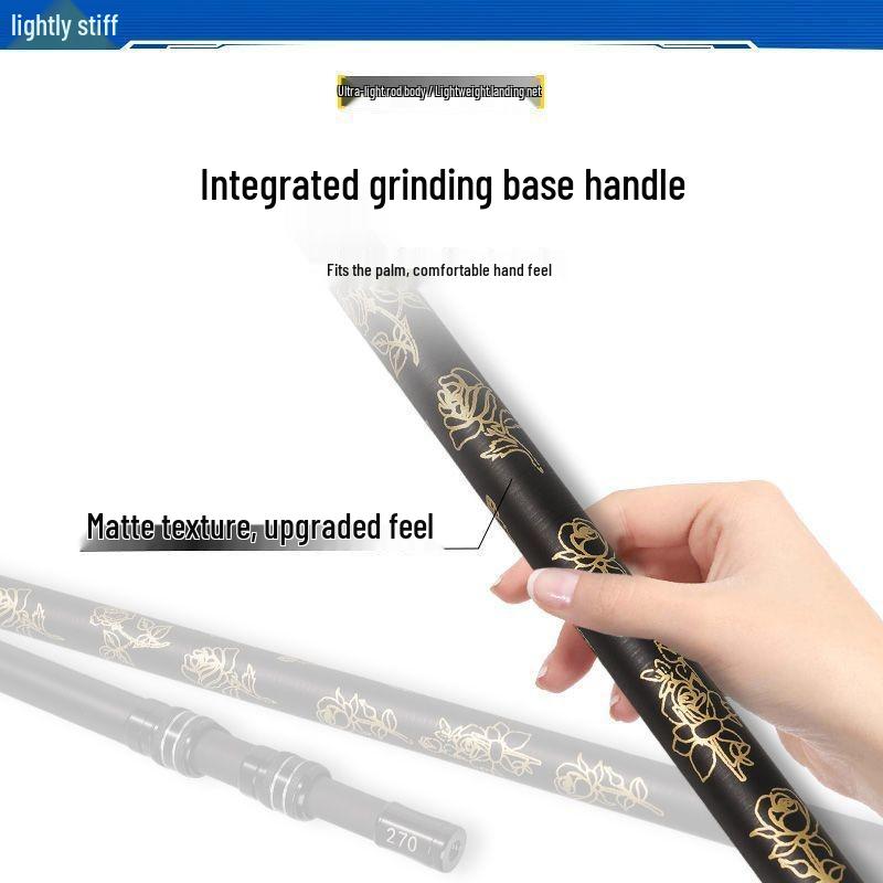 Telescopic Carbon Fiber Fishing Net with Foldable Head