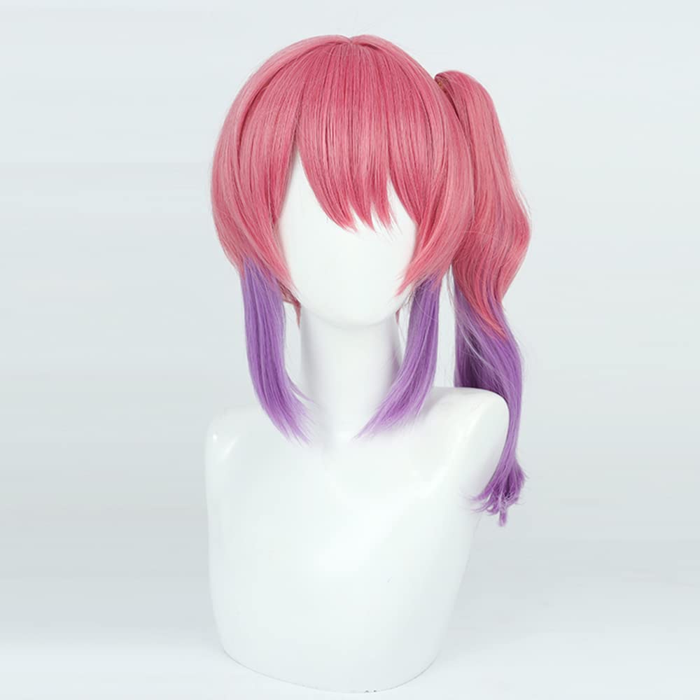 Mel Kuramochi Cosplay Wig, Pink and Purple Gradient, Heat-Resistant, Perfect for Costumes, Halloween, Events, and Photoshoots