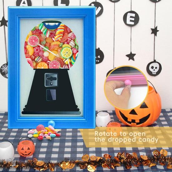 Candy Dispenser Picture Frame Wall-Mounted Chocolate Gumball Machine Frame Personalized Photo Gift for Candy Lovers
