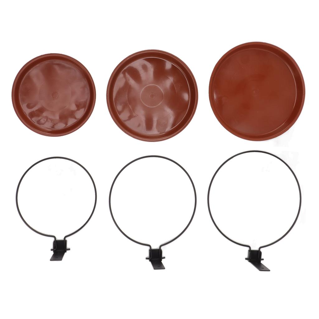 Tree Mounted Bird Feeder Tree Mounted Bird Bath Bowl with Heavy Duty Metal Ring for Backyard