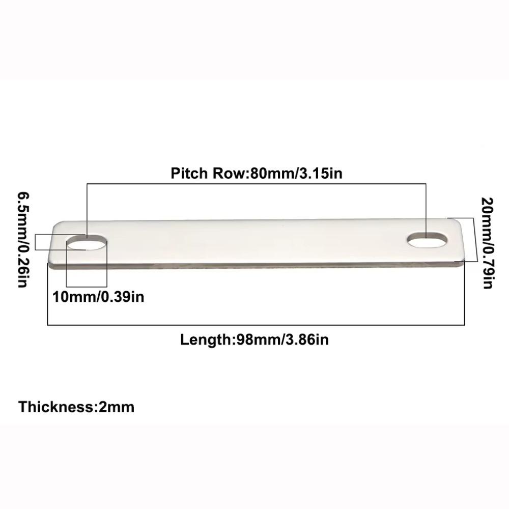 New M6 Bus Bars Connector Flat Nickel-plated Copper Copper Busbar Battery Connector Lifepo4 Cell Lithium