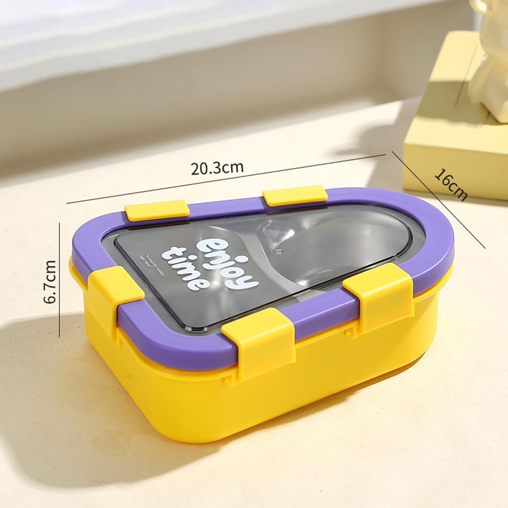 Triangle Thermal Lunch Box Divided Compartments Food Container Portable Insulated Bento Box  Picnic