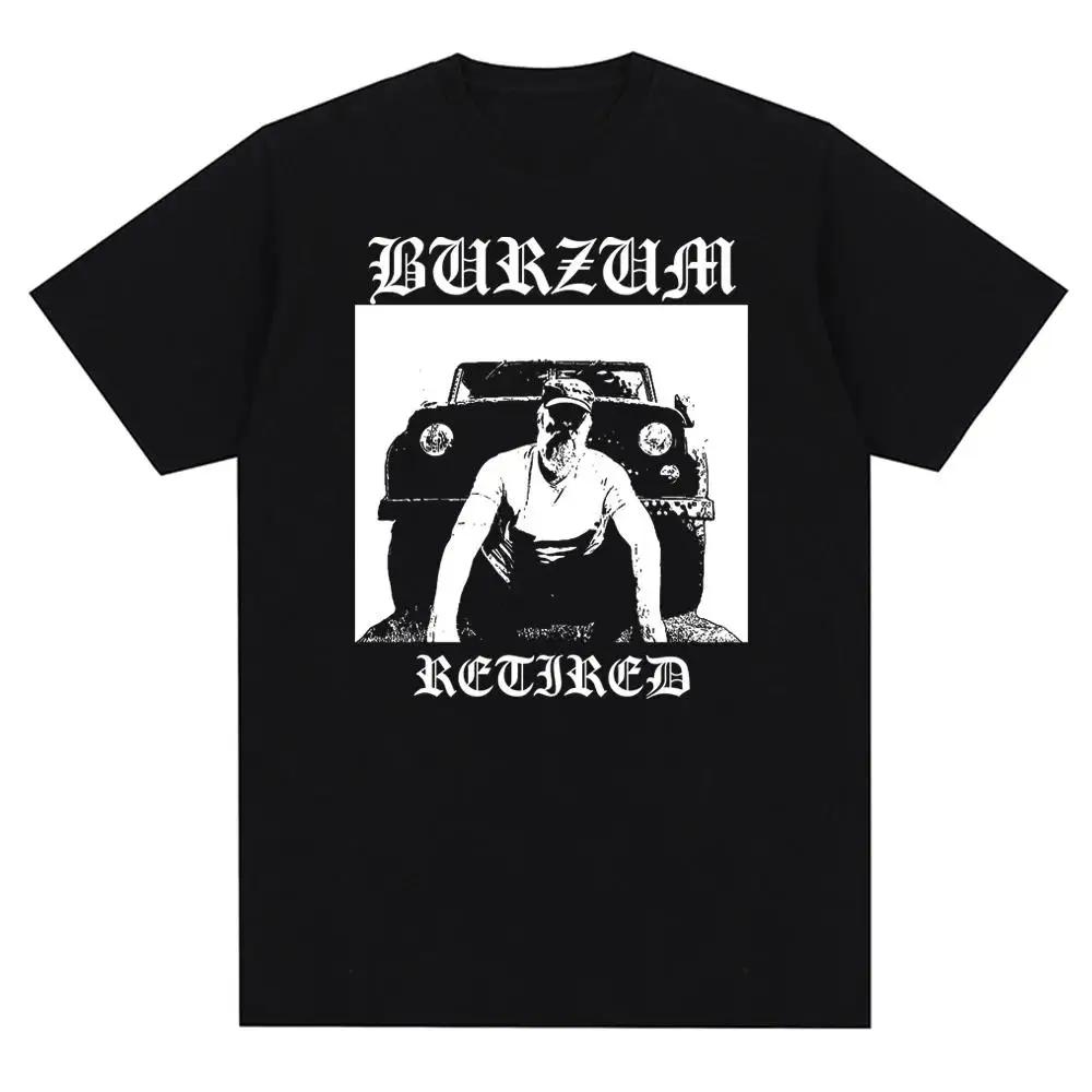 Vintage Metal Band Burzums Albumcover Druck Musik T-Shirt Herren Damen Mode Lässig Kurzarm Übergröße T-Shirt Unisex 70262
