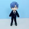 niannyyhouse 112 BJD Doll Outfit: Jacket, Pants, Shirt, Shoes, Socks, Suit, OB11 Size (for Obitsu Doll 11cm Body) (Black)