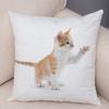 1PC 45x45cm Cute Cat Pillowcase for Home Sofa Children Room Decor Lovely Pet Animal Print Cojines Cushion Cover Pillow Case