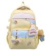 Nylon Casual Travel Backpack For Men And Women With Letter And Rabbit Print Design