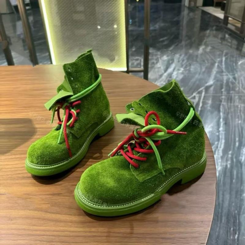 Strap leather Martin boots women's new versatile breathable casual short boots fashion thin boots tide