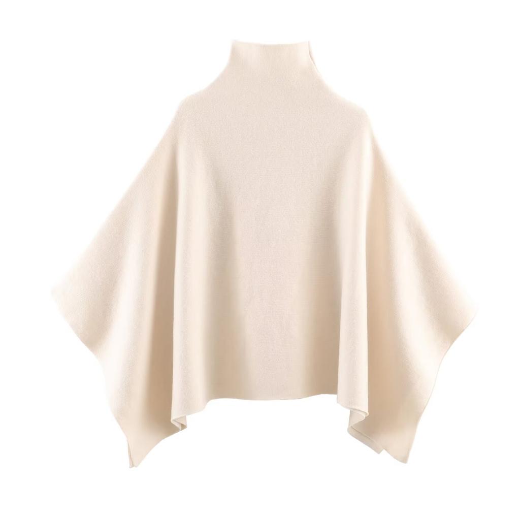 European and American Style, New Women's Clothing, Foreign Style Stand-up Collar Knitted Cape Jacket 3739/324/700