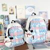 Korean High-value Dirt-resistant Schoolbag Large-capacity Men's and Women's Backpack High School Students Letter Printing Trend Schoolbag