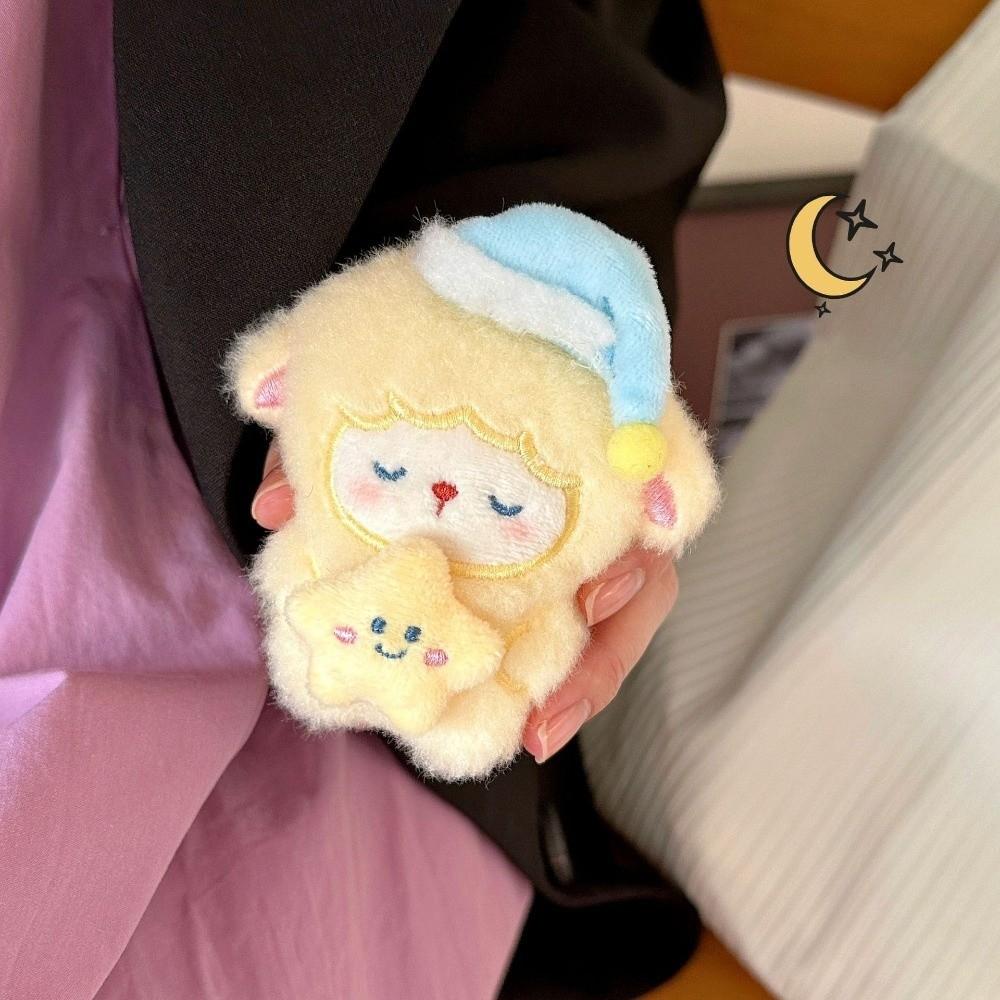 Kawaii Stuffed Lamb Pendant Cute Cartoon Sheep Doll Bag Decor Backpack Pendant Birthday Gift