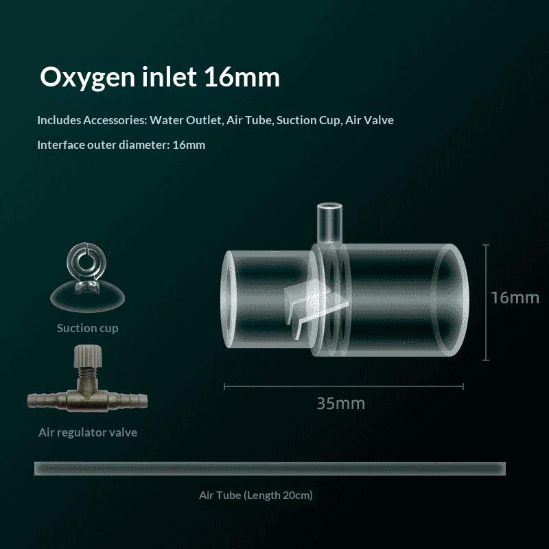 1Set Safe Aquarium Accessories Acrylic Clear Aquarium Fish Tank Water Pump Filter Water Outlet Nozzle Increasing Oxygen Air