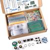 1900pcs Mega Electronic Component Kit - Capacitors, Resistors, LEDs, Transistors, Diodes, DC Jacks, PCB - DIY Projects